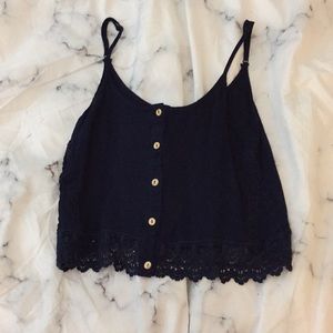 Navy blue tank top